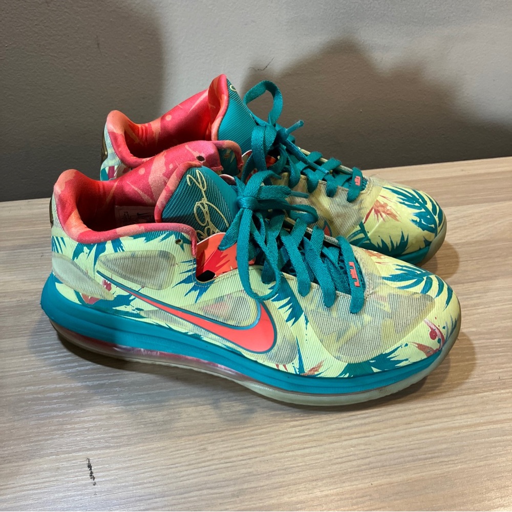 Nike Mens Lebron 9 LeBronald Palmer DO9355-300 Multicolor Sneaker Shoes Size 8.5